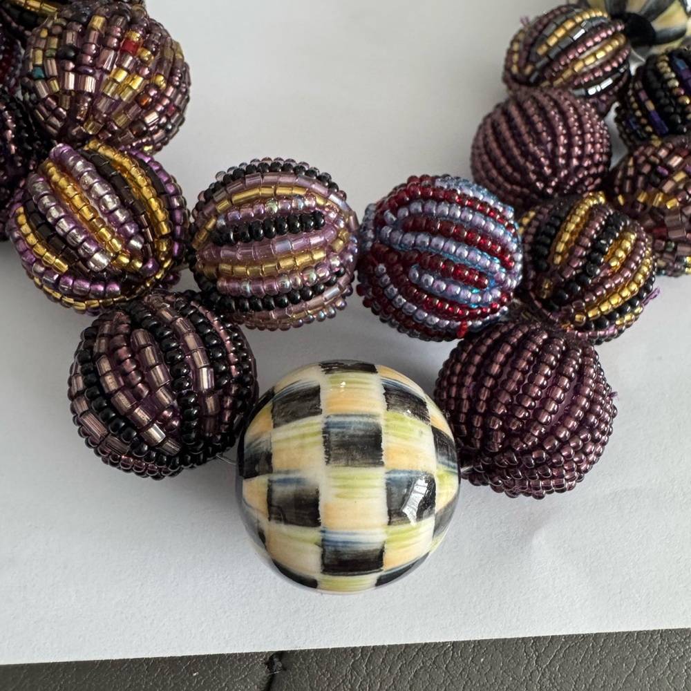 Mackenzie Childs Beaded Necklace - Picture 2 of 3